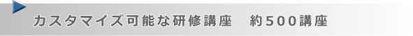 研修講座は約500講座